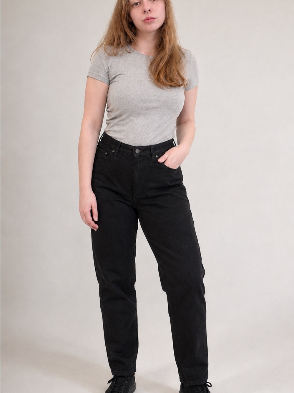 NWT Levi’s High-Waisted Mom Jeans Black 32x30